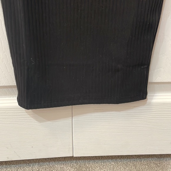 Toddler Black Ribbed Dress - Picture 3 of 4